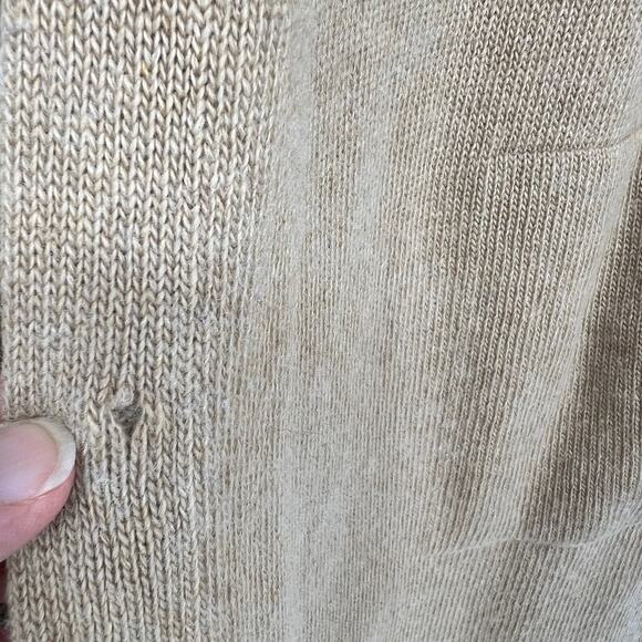 Weekend Max Mara Hooded Cardigan Wool Cashmere Blend Women S Tan Open Front READ - Picture 4 of 11